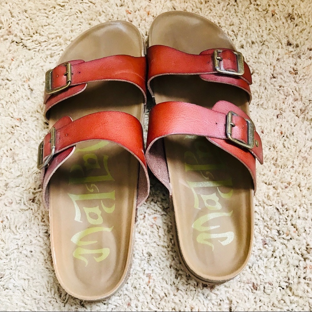 Footbed Cognac Sandals